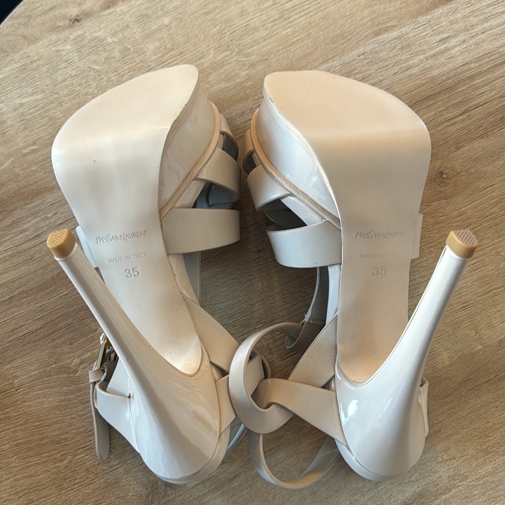 YSL Tribute Leather Platform Heels EU 35 - Picture 5 of 9